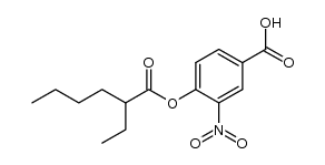 4-carboxy-2-nitrophenyl 2-ethylhexanoate结构式