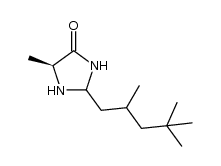 (5S)-5-methyl-2-(2,4,4-trimethylpentyl)imidazolidin-4-one结构式