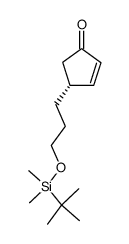 (4S)-4-(3-tert-butyldimethylsilyloxypropyl)-2-cyclopenten-1-one Structure