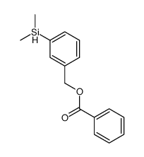 3-(dimethylsilyl)benzyl benzoate Structure