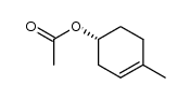 (+)-(1R)-4-methyl-1-acetoxy-3-cyclohexene结构式