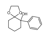 6-phenyl-1,4-dioxaspiro[4.5]decan-6-ol结构式