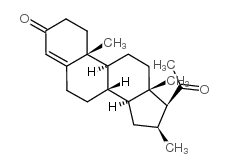 Pregn-4-ene-3,20-dione,16-methyl-, (16b)- structure