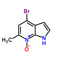 4-Bromo-6-methyl-1H-pyrrolo[2,3-b]pyridine 7-oxide结构式