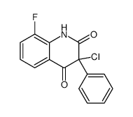 3-Chloro-8-fluoro-3-phenyl-1H-quinoline-2,4-dione结构式