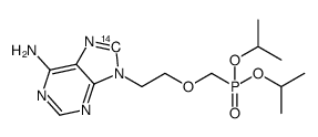 diisopropyl ((2-(6-amino-9H-purin-9-yl-8-14C)ethoxy)methyl)phosphonate结构式