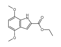 ethyl 4,7-dimethoxy-1H-indole-2-carboxylate结构式