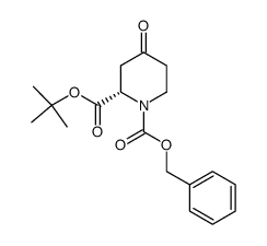 N-benzyloxycarbonyl-4-oxo-(S)-pipecolic acid tert-butyl ester Structure