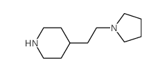 4-(2-吡咯烷乙基)哌啶结构式
