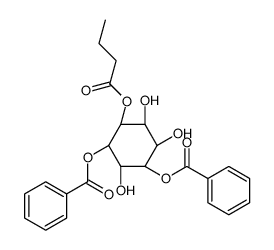 1D-1-O-丁酰-4,6-O-二苯甲酰-myo-纤维醇结构式