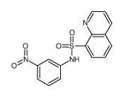 N-(3-nitrophenyl)quinoline-8-sulfonamide Structure