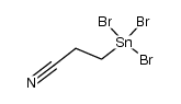 [2-Cyano-aethyl]-zinntribromid结构式