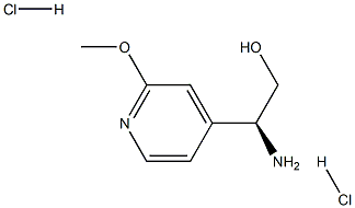 (S)-2-氨基-2-(2-甲氧基吡啶-4-基)乙醇二盐酸盐结构式