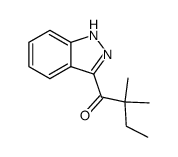 1-(1(2)H-indazol-3-yl)-2,2-dimethyl-butan-1-one结构式