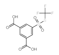 5-(trifluoromethylsulfanylsulfonyl)benzene-1,3-dicarboxylic acid结构式