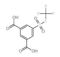 5-(trifluoromethylsulfanylsulfonyl)benzene-1,3-dicarboxylic acid structure