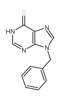 6H-Purine-6-thione,1,9-dihydro-9-(phenylmethyl)- Structure