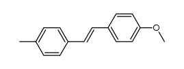 (E)-1-(4'-methylphenyl)-2-(4-methoxyphenyl)ethene Structure