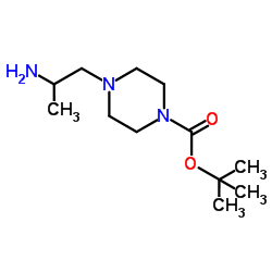 4-(2-Amino-propyl)-piperazine-1-carboxylic acid tert-butyl ester structure