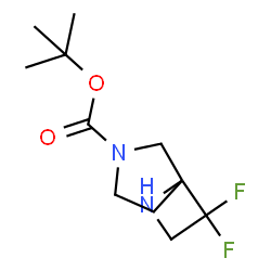 tert-butyl 3,3-difluoro-1,6-diazaspiro[3.4]octane-6-carboxylate Structure