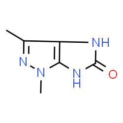 Imidazo[4,5-c]pyrazol-5(1H)-one,4,6-dihydro-1,3-dimethyl- Structure