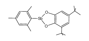 2-mesityl-1,3-dioxa-4,6-di-t-butylbenzo-2-stibolane Structure