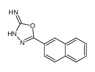 5-naphthalen-2-yl-1,3,4-oxadiazol-2-amine结构式