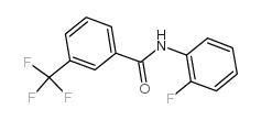 N-2-氟苯基-3-(三氟甲基)-苯甲酰胺结构式