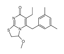 5-[(3,5-dimethylphenyl)methyl]-6-ethyl-3-methoxy-2,3-dihydro-[1,3]thiazolo[3,2-a]pyrimidin-7-one Structure