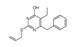 6-benzyl-5-ethyl-2-prop-2-enylsulfanyl-1H-pyrimidin-4-one Structure