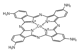2,9,16,23-tetraamino cobalt(I) phthalocyanine Structure