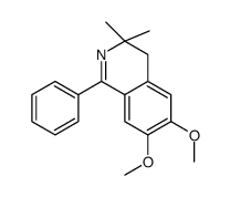 6,7-dimethoxy-3,3-dimethyl-1-phenyl-4H-isoquinoline结构式