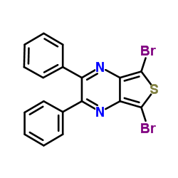 5,7-Dibromo-2,3-diphenylthieno[3,4-b]pyrazine Structure