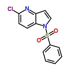 5-Chloro-1-(phenylsulfonyl)-4-azaindole结构式