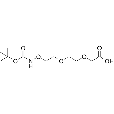 Boc-Aminooxy-PEG2-CH2COOH结构式