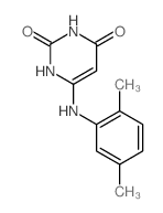 6-[(2,5-dimethylphenyl)amino]-1H-pyrimidine-2,4-dione structure