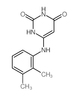 2,4(1H,3H)-Pyrimidinedione,6-[(2,3-dimethylphenyl)amino]- Structure