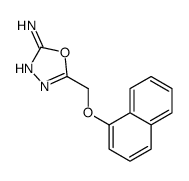 5-(naphthalen-1-yloxymethyl)-1,3,4-oxadiazol-2-amine Structure