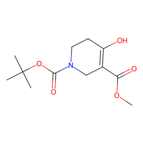 1-tert-butyl 3-methyl 4-hydroxy-5,6-dihydropyridine-1,3(2H)-dicarboxylate structure