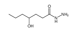 Heptanoic acid,4-hydroxy-,hydrazide Structure
