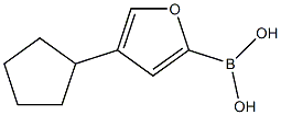 4-(Cyclopentyl)furan-2-boronic acid结构式