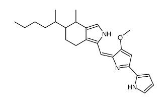 4,5,6,7-Tetrahydro-1-[[3-methoxy-5-(1H-pyrrol-2-yl)-2H-pyrrol-2-ylidene]methyl]-4-methyl-5-(1-methylpentyl)-2H-isoindole Structure