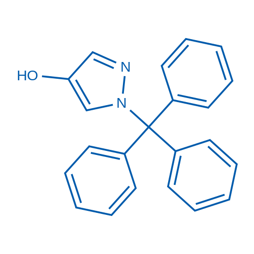 1-Trityl-1H-pyrazol-4-ol structure