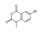 6-BROMO-1-METHYL-1H-BENZO[D][1,3]OXAZINE-2,4-DIONE结构式