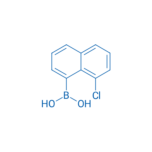 (8-Chloronaphthalen-1-yl)boronic acid structure