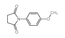 2,5-Pyrrolidinedione,1-(4-methoxyphenyl)- structure