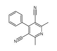 2,6-dimethyl-4-phenylpyridine-3,5-dicarbonitrile结构式