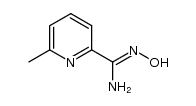 N'-hydroxy-6-methylpicolinimidamide结构式