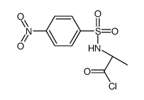 (2S)-2-[(4-nitrophenyl)sulfonylamino]propanoyl chloride Structure
