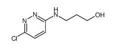 3-(6-chloro-pyridazin-3-ylamino)-propan-1-ol结构式